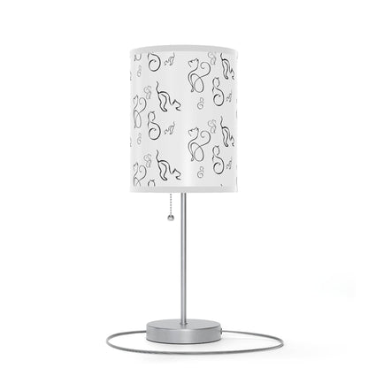 Stylish Desk Lamp - Modern Black and White Cats Design - Shop Jobie