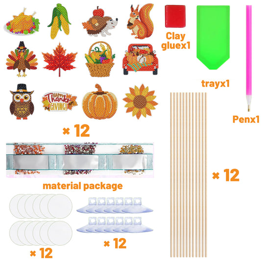 Fall Decor DIY - Small Diamond Gem Painting Art Kit