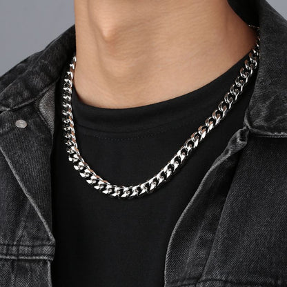 Trendy Stainless Steek Hip-hop Style Cuban Chain