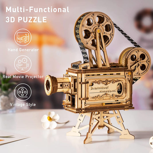 3D Wooden Puzzle Kits - Movie Projector 183pc