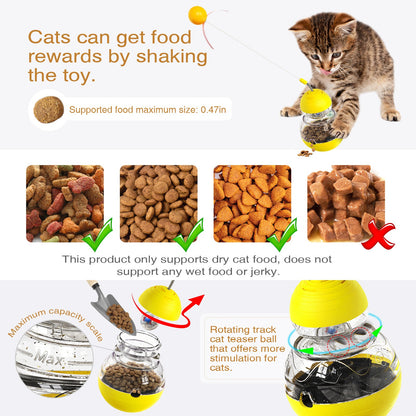 Interative Tumbler Cat Toy & Food Dispenser