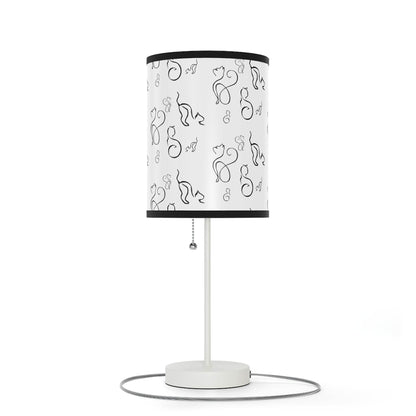 Stylish Desk Lamp - Modern Black and White Cats Design - Shop Jobie