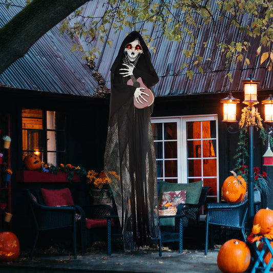 Guitar-Playing Grim Reaper Outdoor Halloween Animatronic