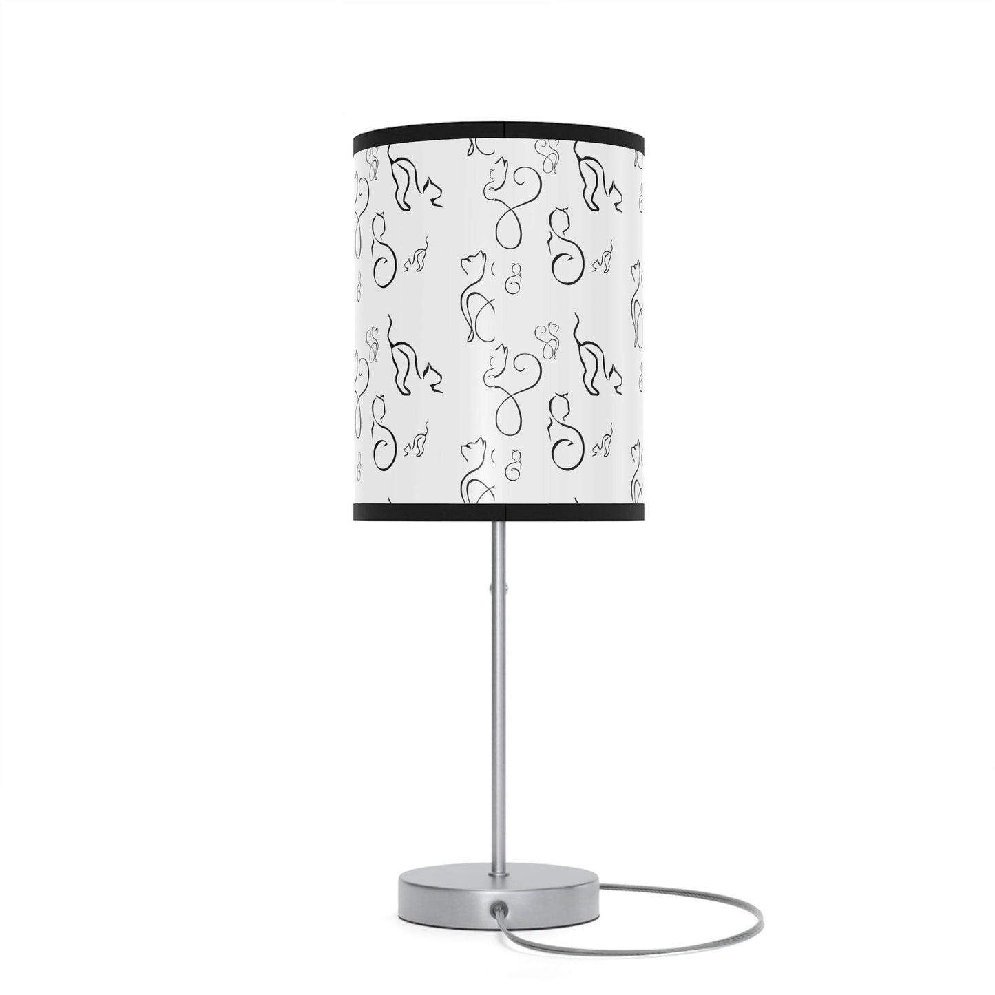 Stylish Desk Lamp - Modern Black and White Cats Design - Shop Jobie