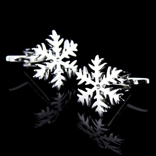 Silver Snowflake Cufflinks