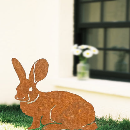Silhouette - Boho Metal Bunny Yard Stake