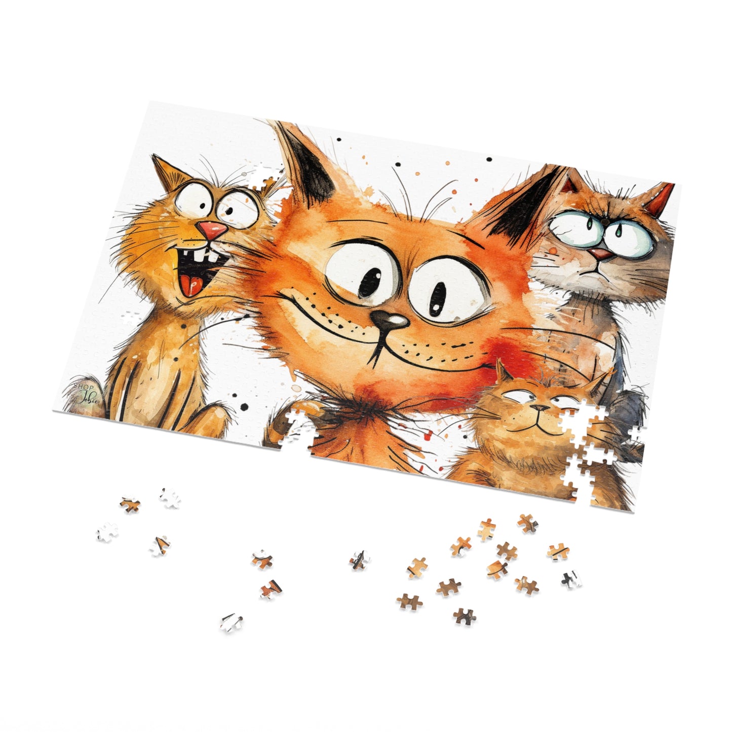 Funny Cat Puzzle Metal Box - Shop Jobie