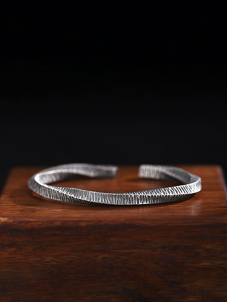 999 Sterling Silver Mobius Bracelet