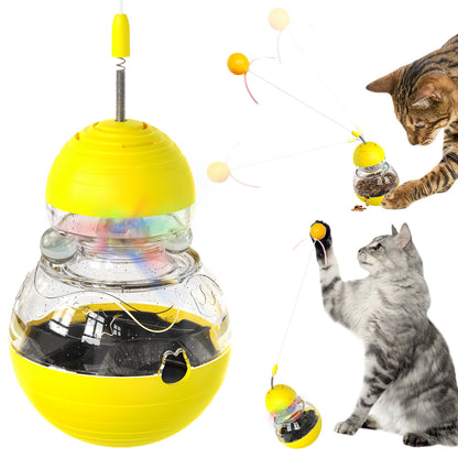 Interative Tumbler Cat Toy & Food Dispenser