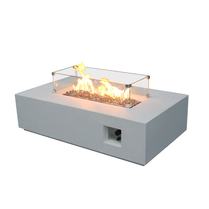 52 Inch Concrete Propane Fire Pit