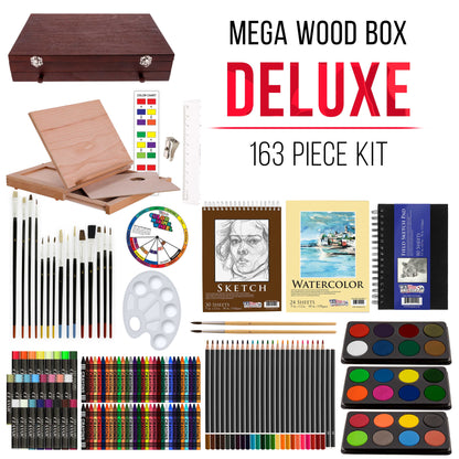 Mega Deluxe Art Painting Drawing Set (163 Count)