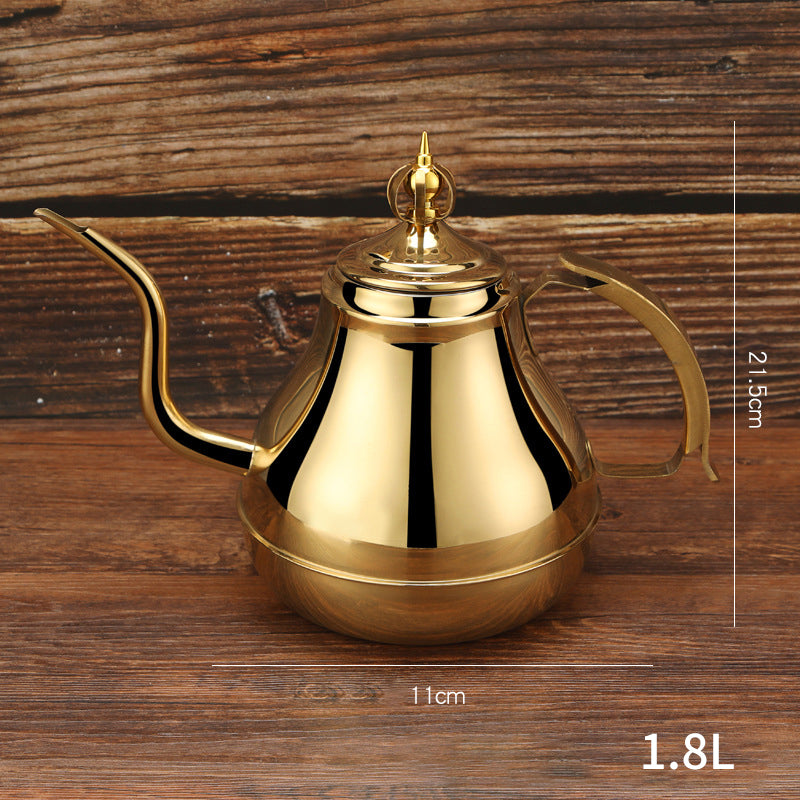 Stainless Steel Tea Pot with Tea Strainer