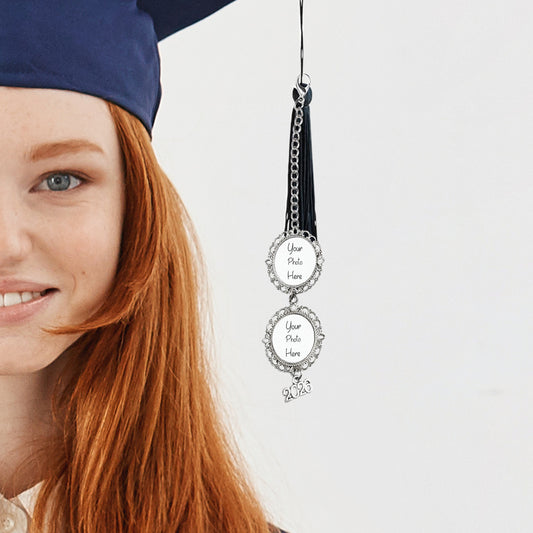 Graduation Cap Photo Charm