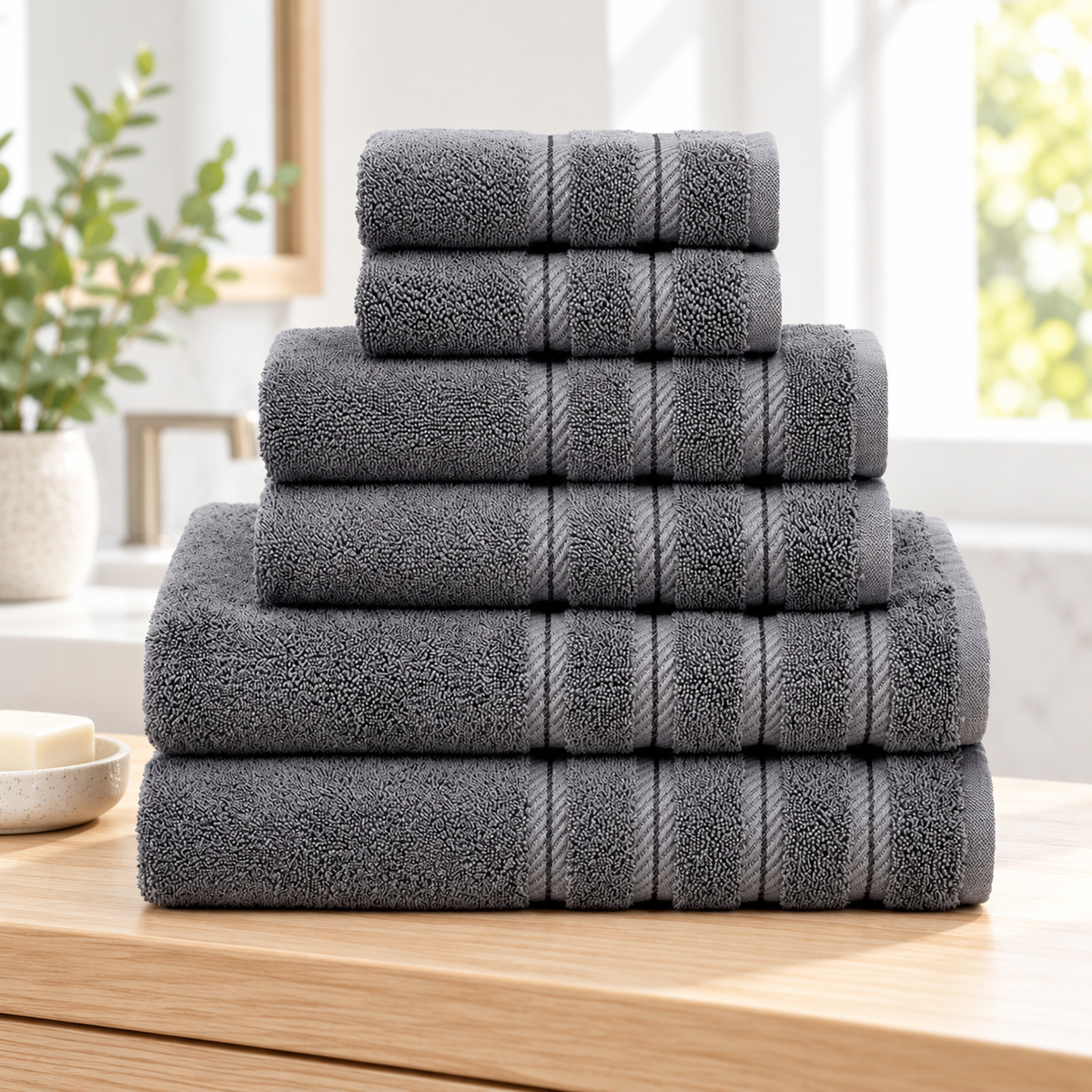 Absorbent Cotton Bath Towel Sets