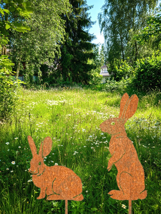 Silhouette - Metal Bunny Yard Stake