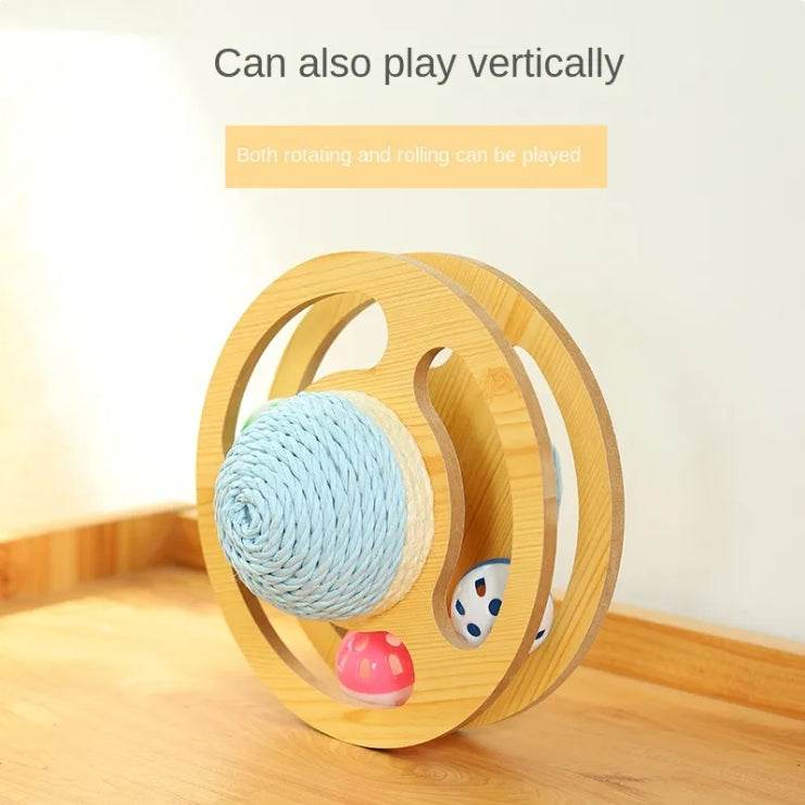 Sisal Turntable Track Cat Toy - Shop Jobie