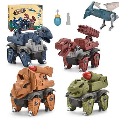 5-Pack Take-Apart Dinosaur STEM Toy Set