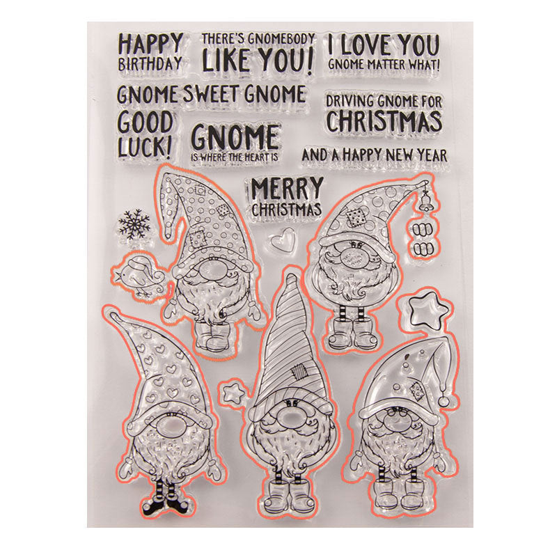 DIY Scrapbooking - Santa Gnomes Stamp and Dies