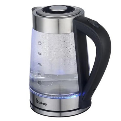1200W 2.5L Electric Kettle With Blue Glass