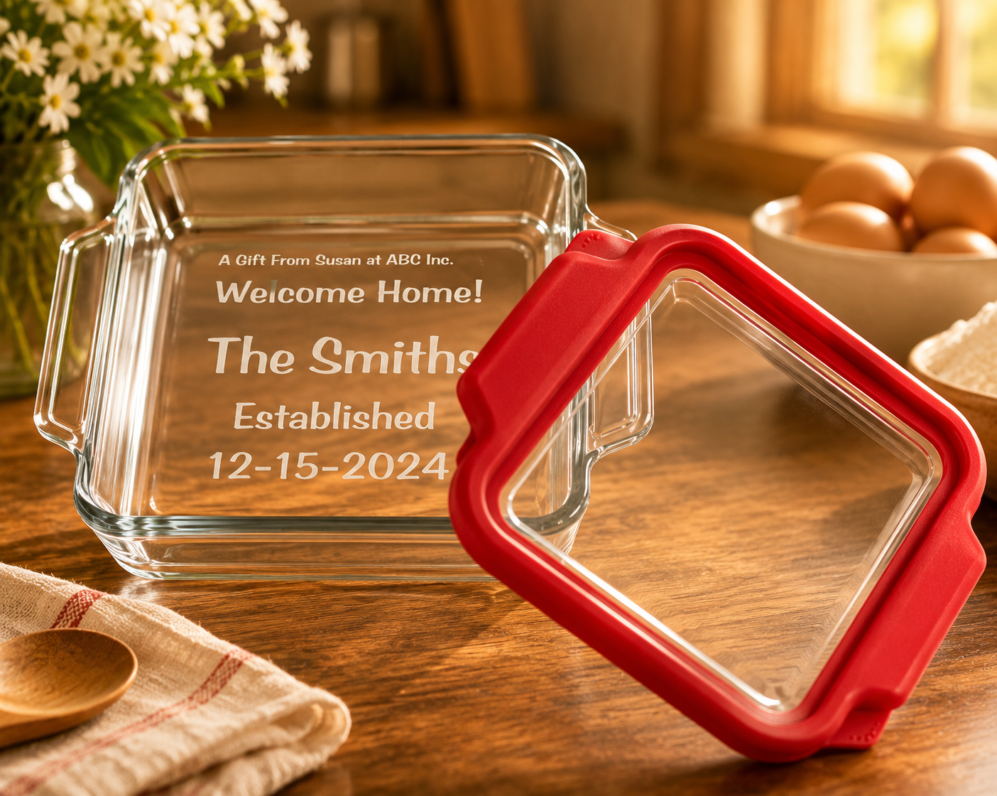 Company Customized Glass Cake Dish