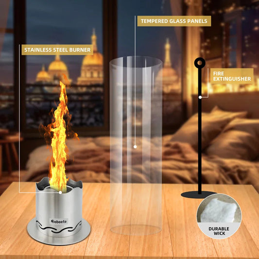 Portable Tabletop Indoor Outdoor Fire Pit