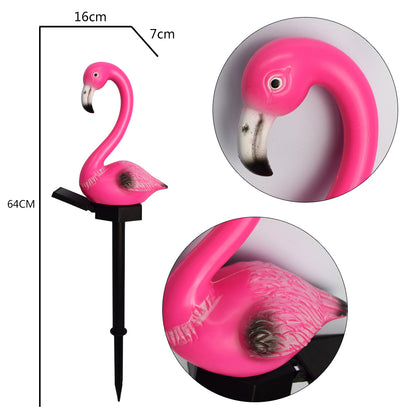 New LED Solar Landscape Flamingo Lights