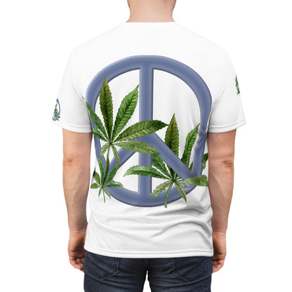 Blue Peace Weed Tshirt