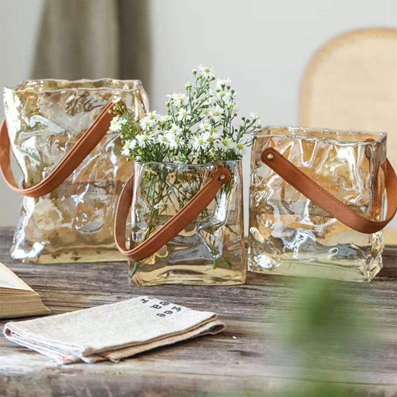 Handbag Glass Vase Design - Shop Jobie