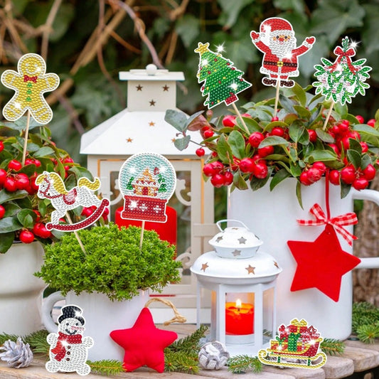 Set of 12 Christmas Diamond Art Kit