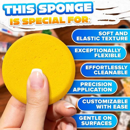 12pc Face Painting Pottery Sponges