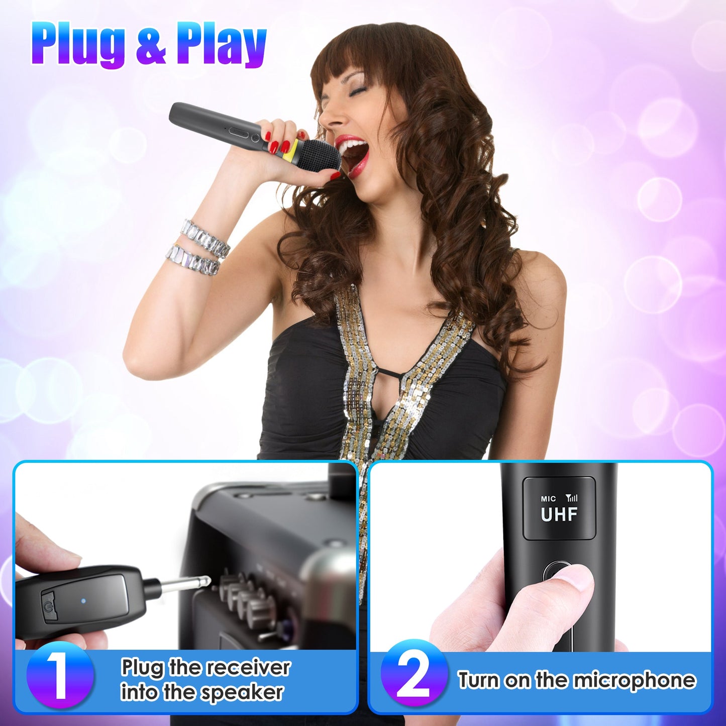 Wireless Microphone - Plug & Play!