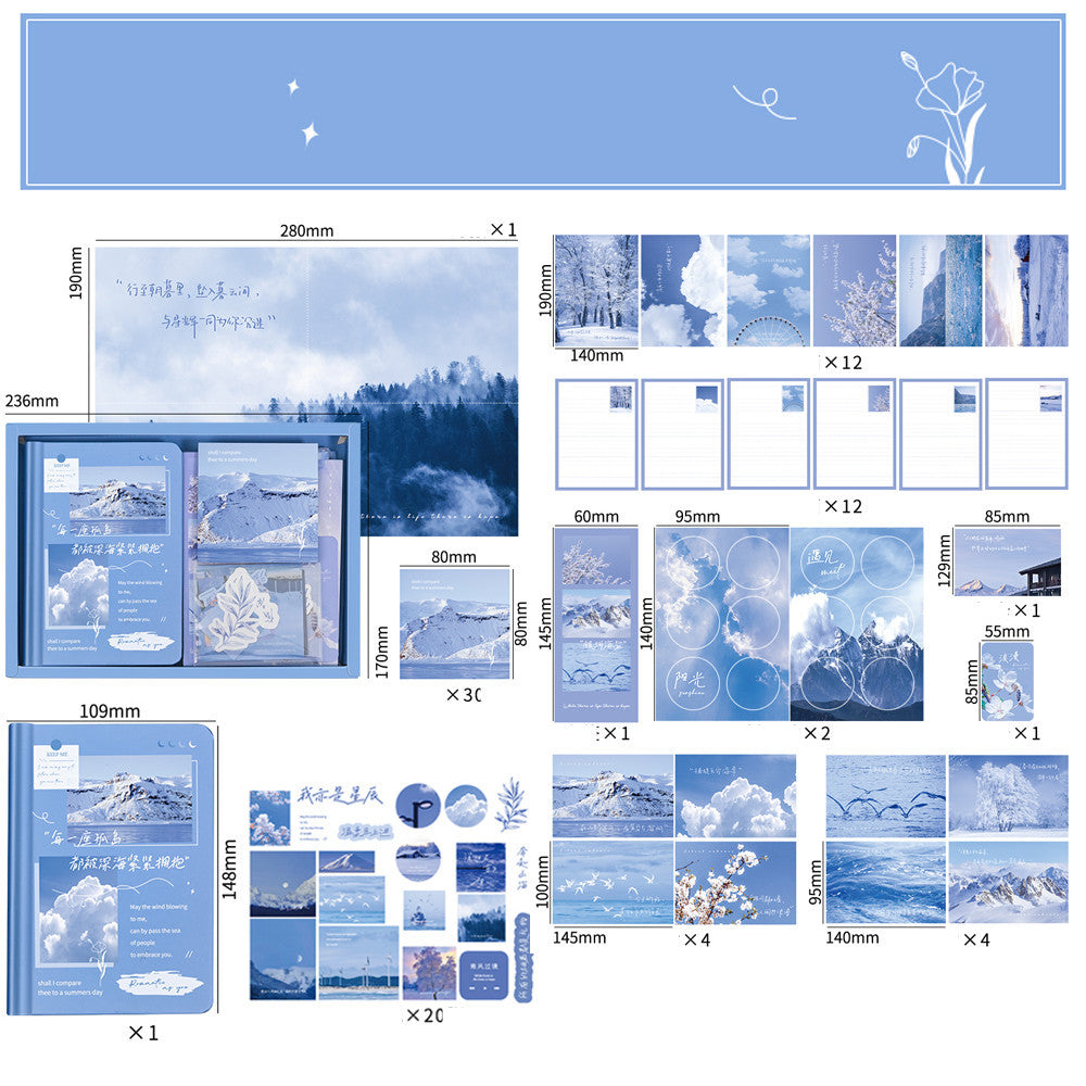 155-piece Gift Box Notebook Set