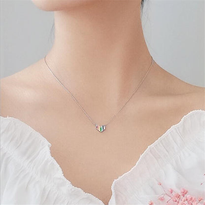 Rainbow Love Necklace