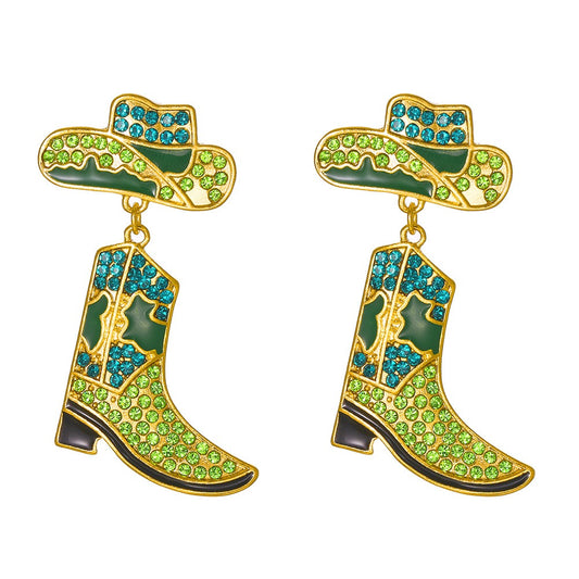 Cowboy Hat & Boots Earrings