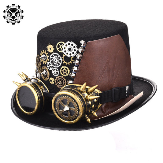 Steampunk Gear Glasses Hat