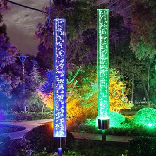 Solar Garden Tube RGB Color Changing LED Lights - Shop Jobie