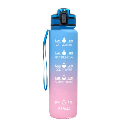 Frosted Gradient Sports Water Bottle