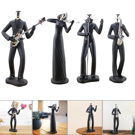 Musical Instrument Player Figurine