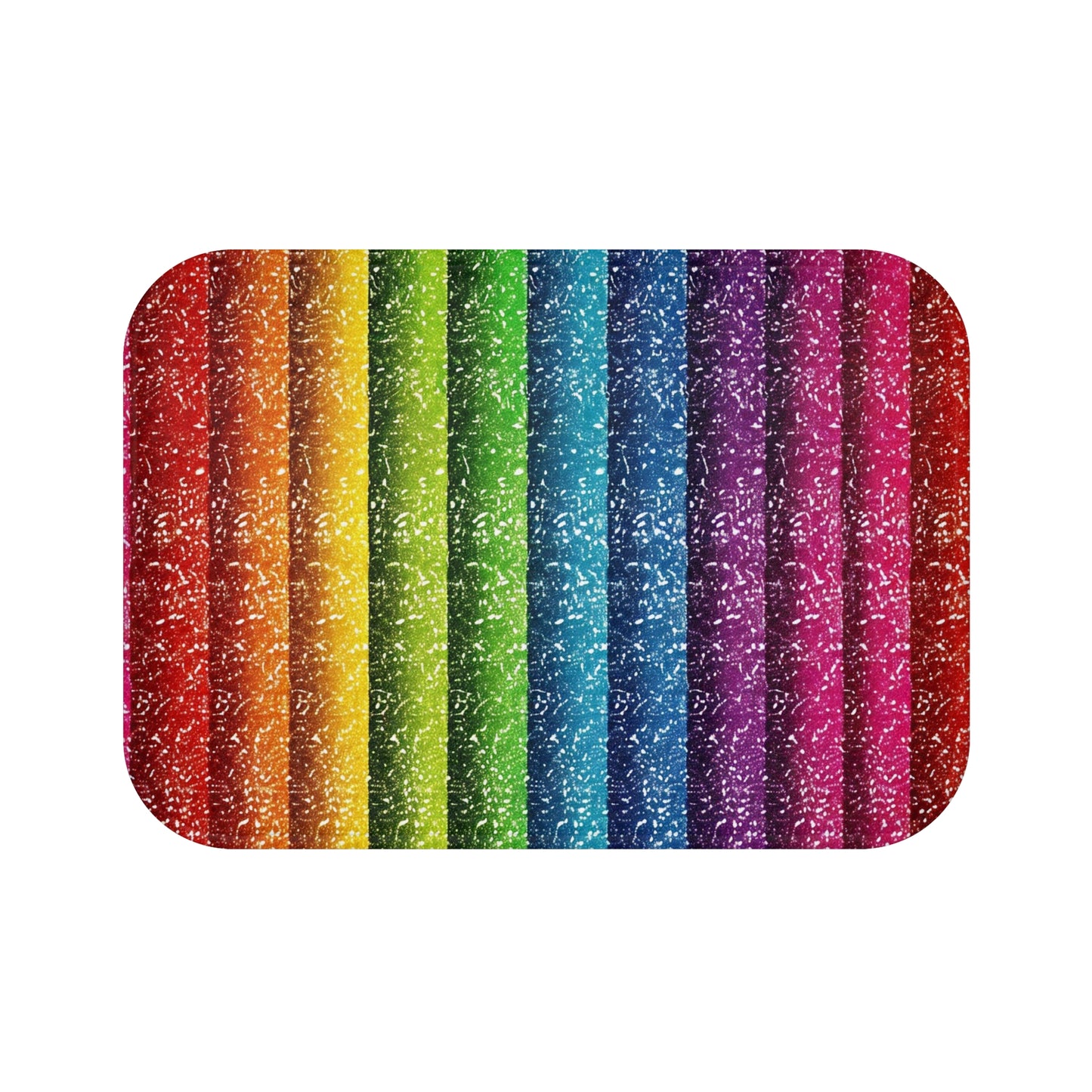 Rainbow Stripe Bath Mat