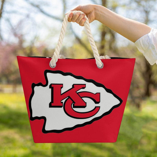 KC CHIEFS Hemp Rope Tote Bag - Shop Jobie