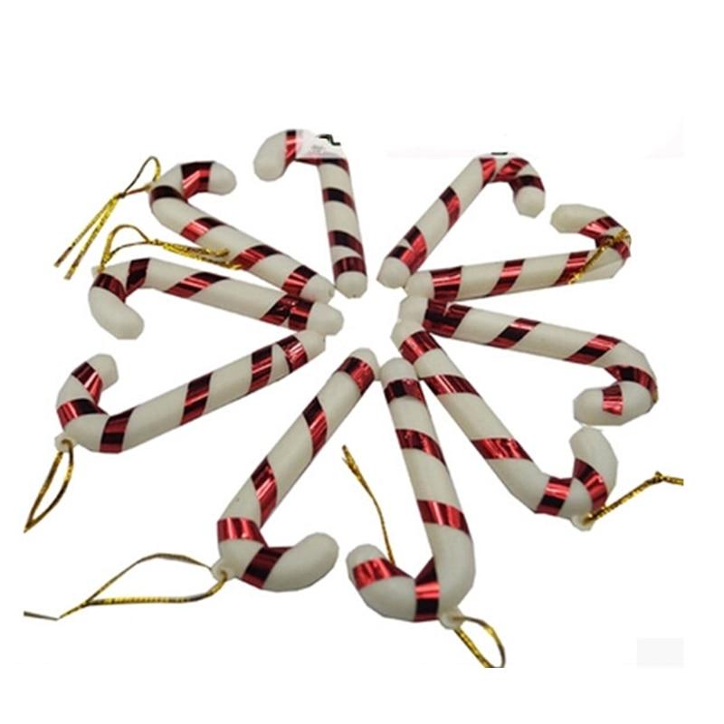 6 Pcs Christmas Candy Cane Ornaments