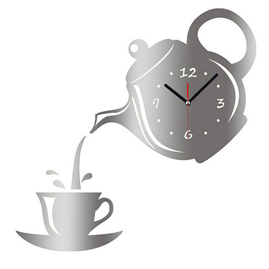 Teapot and Cup Wall Clock