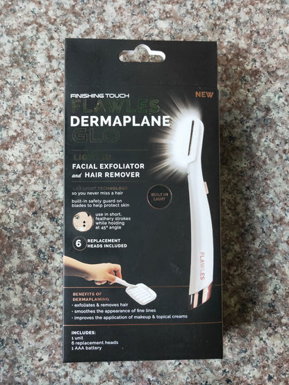 Facial Dermaplane Tool w/LED manual shaver