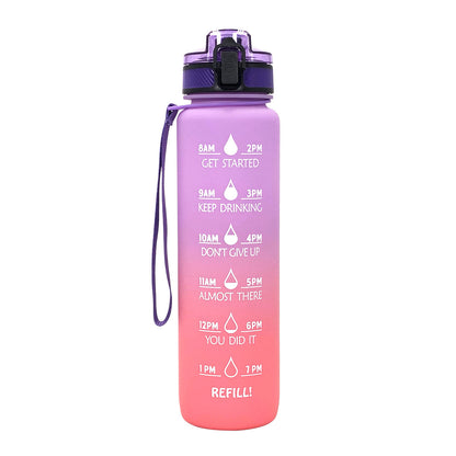 Frosted Gradient Sports Water Bottle