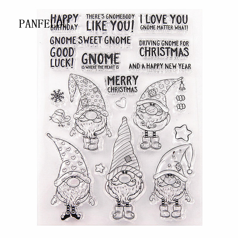 DIY Scrapbooking - Santa Gnomes Stamp and Dies