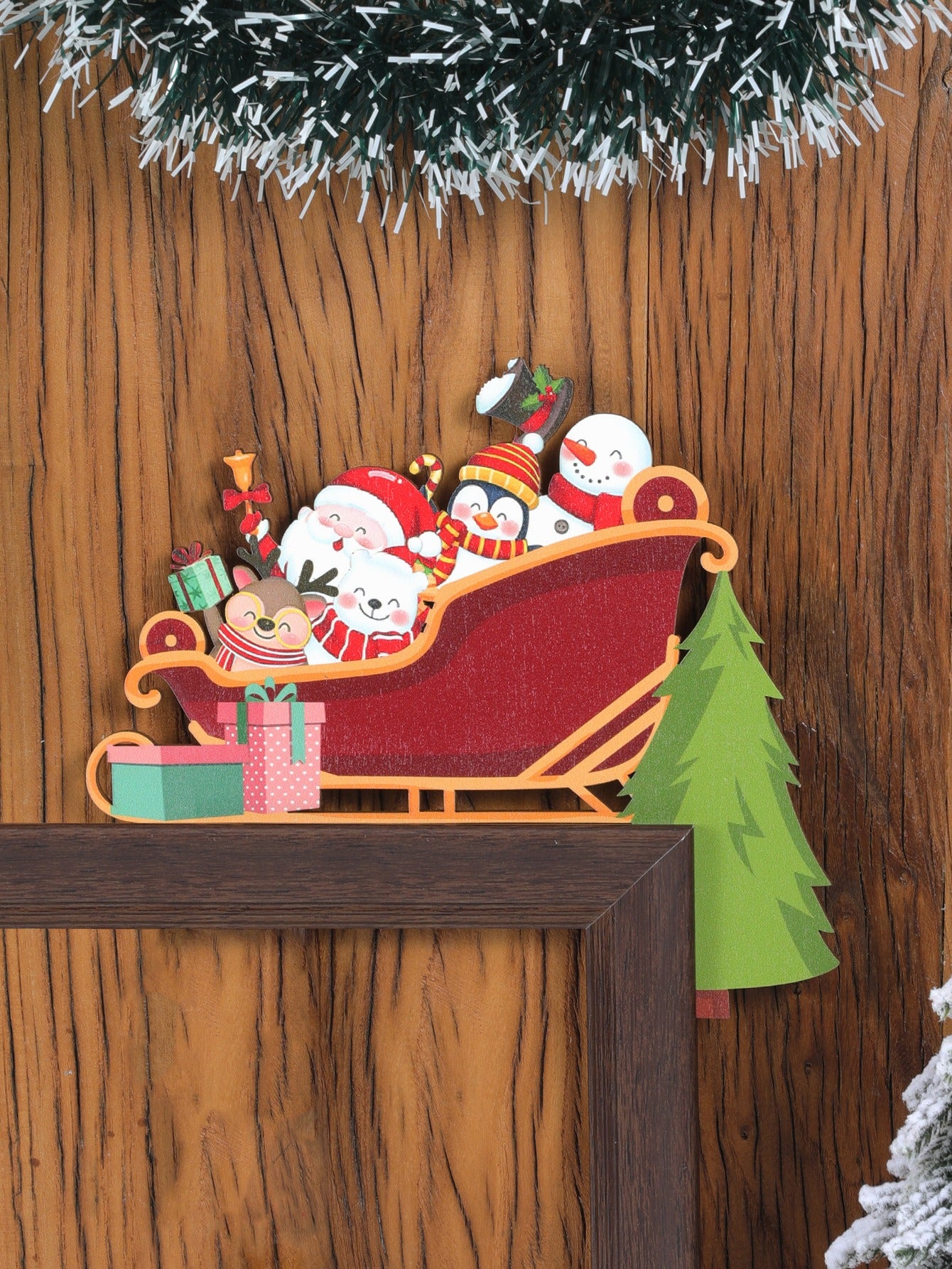 Christmas Corner Door Frame Decoration