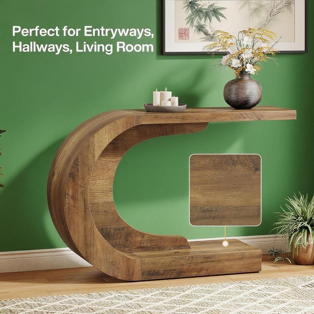 Wave-Inspired Console Table