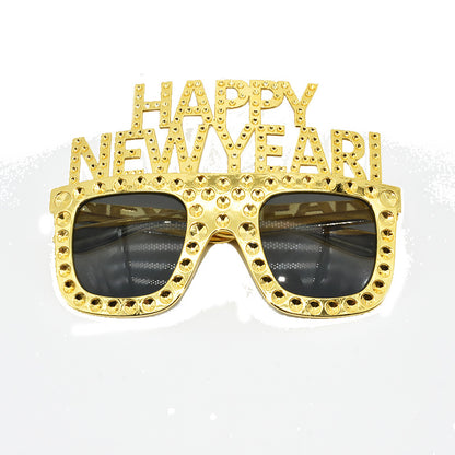 D-   HAPPY NEW YEAR Funny Party Glasses