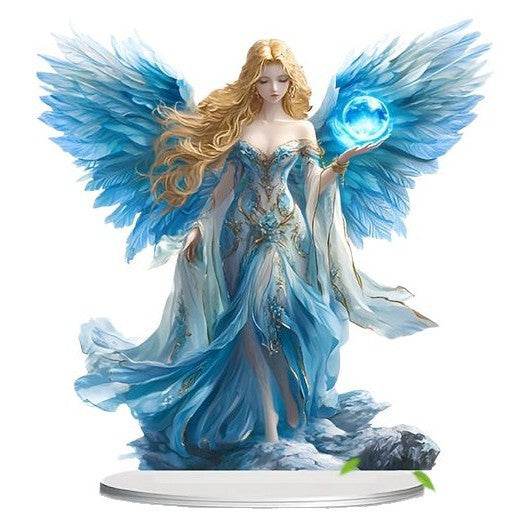 Blue Wing Guardian Angel Statue - Shop Jobie