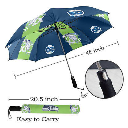 Superbowl LX - Seahawks Semi-Automatic & Foldable Umbrella